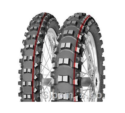MITAS 60/100-12 TT 36J TERRA FORCE-MX SM SOFT MEDIUM TERRAIN RED/ YELOW /